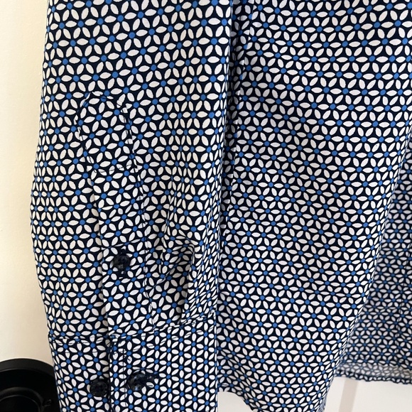 Blue Stone Collection Button Front Shirt Blue Floral Modern Fit NWT MSRP $149 SM - Picture 2 of 12